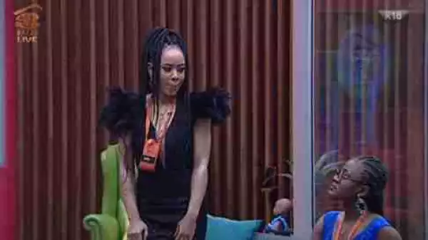 BBNaija: See The Look On Nina’s Face When She Was Shown Her Romance With Miracle In The Shower